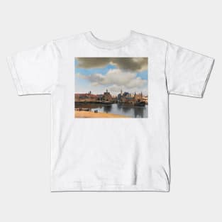 View on Delft by Jan Vermeer Kids T-Shirt